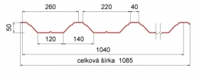 Trapézový profil T50